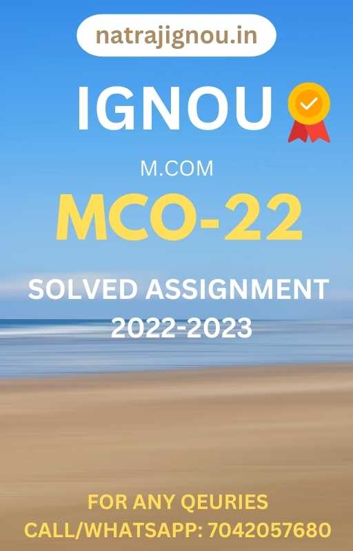 mco 04 solved assignment 2022 23